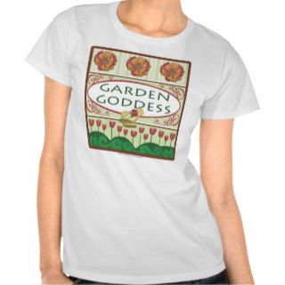 Garden Goddess Ladies Baby Doll T Shirt