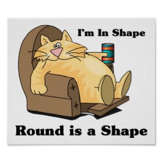 In shape cat poster