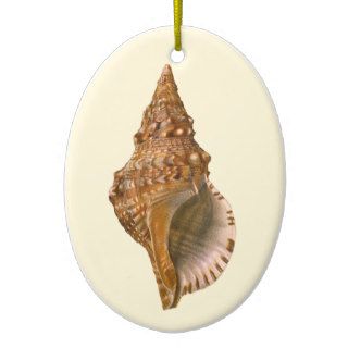 Vintage Marine Life Ocean Animal, Triton Seashell Christmas Tree Ornaments