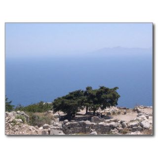 Postcard Santorini alto Thira