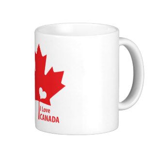 I love Canada Maple Leaf Coffee Mugs