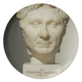 Bust of Pompey (106 48 BC) c.60 BC (marble) Plates