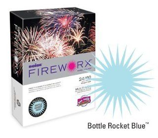 FIREWORX Colored Cover Stock, 110 lbs, 8 1/2 x 11, Bottle Rocket Blue, 250 Shts  Multipurpose Paper 