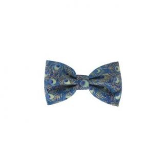 Mrs Bow Tie Men's Peacock Bow Tie Standard Butterfly Blue at  Mens Clothing store
