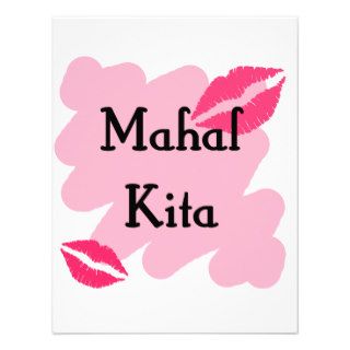 Mahal Kita   Filipino I love you Personalized Invite 