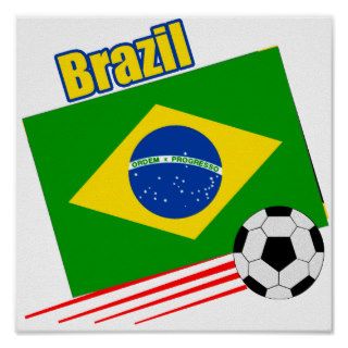 Brazilian Soccer Team Posters