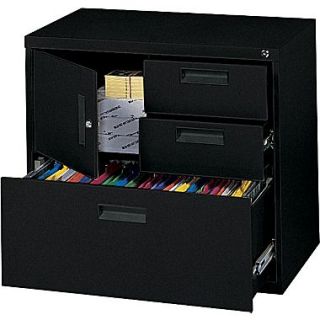 MBI 4 in 1 Lateral/Storage File Cabinet, 30Wide, 3 Drawer, Black  Make More Happen at