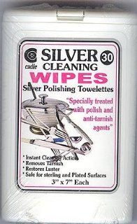 Silver Cleaning Jewelry Wipes 30 Wipes   Household Cleaning Wipes And Cloths