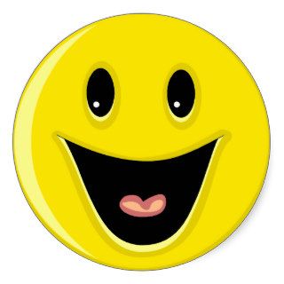 Happy Smiley Face Laughing Sticker