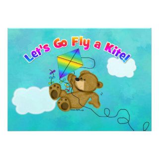 Let's Go Fly A Kite Personalized Invite