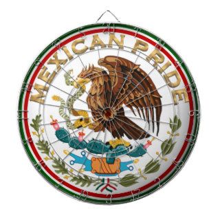 Mexican Pride (Eagle Mexican Flag) Dartboard