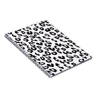 Black And White Leopard Print Journals