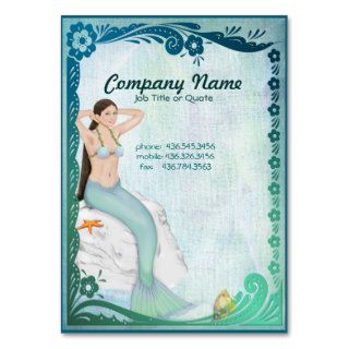 Sea Green Mermaid Fantasy Business Cards
