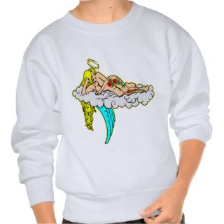 Sexy Angel With Tattoo Pull Over Sweatshirts
