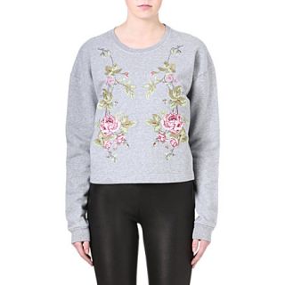 MCQ ALEXANDER MCQUEEN   Embroidered flower sweatshirt