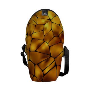 Abstract Golden Mosaic Fractals iPhone Messenger B Courier Bags