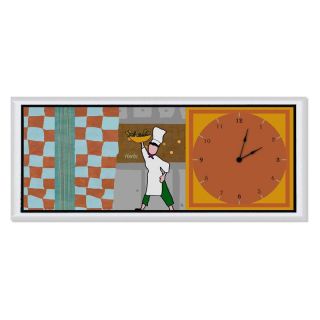 Herbs Chef Clock   21.5W x 9.5H in.   Wall Clocks