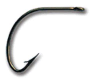Mustad Classic Reversed Straight Eye Wide Gap Hollow Point Hook (Pack of 100), Bronze, 2  Fishing Hooks  Sports & Outdoors