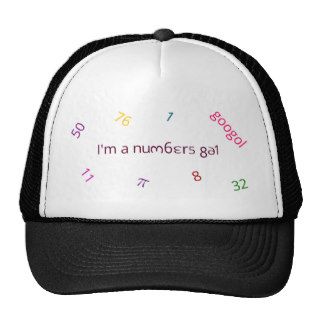 I'm a numbers gal mesh hats