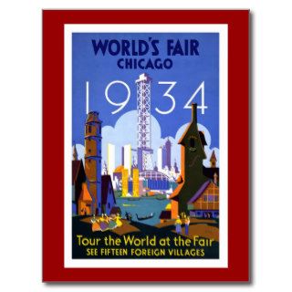 Chicago Illinois World's Fair Expo Vintage Post Card