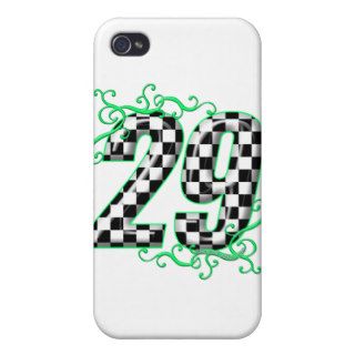 29 checkers flag number iPhone 4 cover