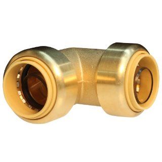 Push Connect PC LF813 1/2 Inch Push by 1/2 Inch Push, Lead Free Brass Push Fit Elbow   Pipe Fittings  