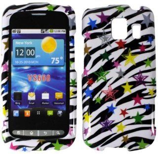 Hard Star Zebra Case Cover Faceplate Protector for LG Vortex VS660 Verizon with Free Gift Reliable Accessory Pen Cell Phones & Accessories