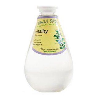 Virgin Coconut Oil Bali Spa Aromatherapy Massage Oil   Infused with Natural Rosemary, Eucalyptus for Vitality   17 oz (500 ml) Direct from Manila Coco Factory  Beauty