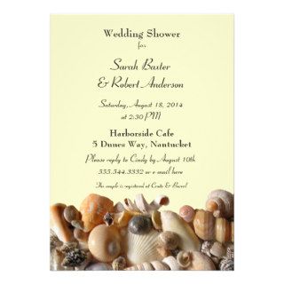 Ocean Treasures Wedding Shower Invitation