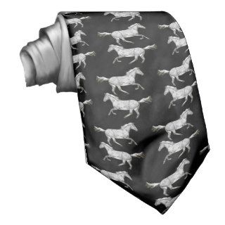 Embossed Wild Horses Tie