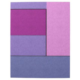 Abstract Art Modern Geometric Color Fields Purple Jigsaw Puzzles