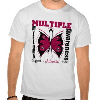 Multiple Myeloma Awareness Butterfly T shirt