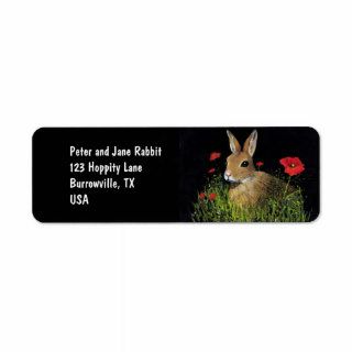 Bunny Rabbit Address Labels