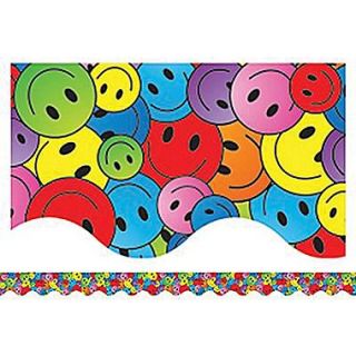 Teacher Created Resources Toddler   8th Grades Scalloped Bulletin Board Border Trim, Happy Faces  Make More Happen at
