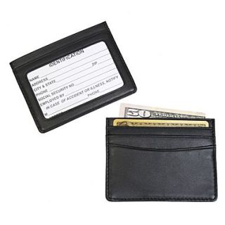 Royce Leather Mini ID & Credit Card Holder Black  Make More Happen at