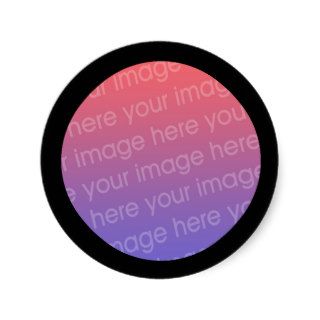 your image circle, BORDER TEMPLATE Sticker