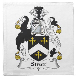 Strutt Family Crest Cloth Napkin