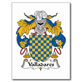 Valladares Family Crest Post Cards