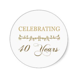 Celebrating 40 Years Sticker