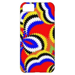 Fun Bright Funky Abstract Colorful Pattern Case For iPhone 5C
