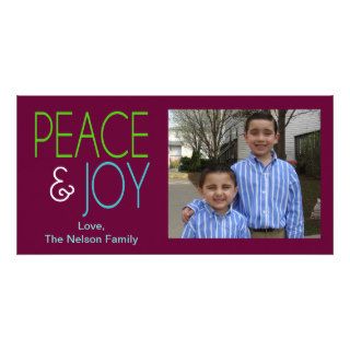 Peace & Joy Christmas Holiday Photo Card