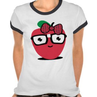 Nerdy Girl Apple Shirt