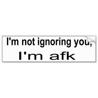 afk bumper sticker