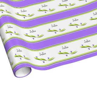 CHIC "LILY HILL" 191 PURPLE WRAPPING PAPER