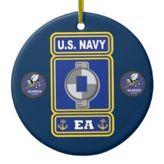 Navy Seabee Engineering Aide Logo Christmas Ornament