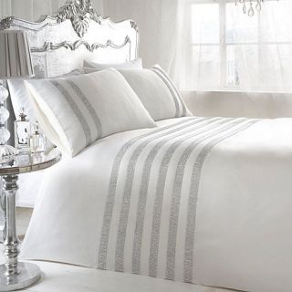 Star by Julien Macdonald Off white Vegas embellished stripe bedding set