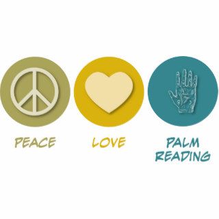 Peace Love Palm Reading Cut Outs