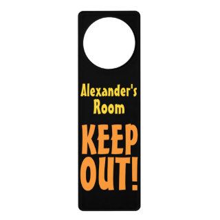 Personalized Name Keep Out Door Hanger Room Sign