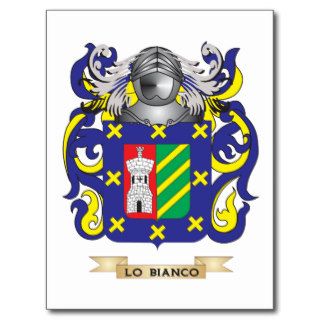 Escudo de armas de Lo Bianco (escudo de la familia Postales de