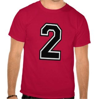 2 Number Two Sport Jersey T Shirt